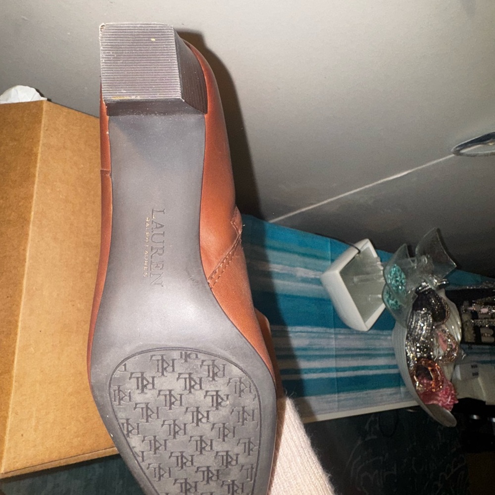 Lauren Ralph Lauren Brown Ankle Booties - Picture 4 of 7